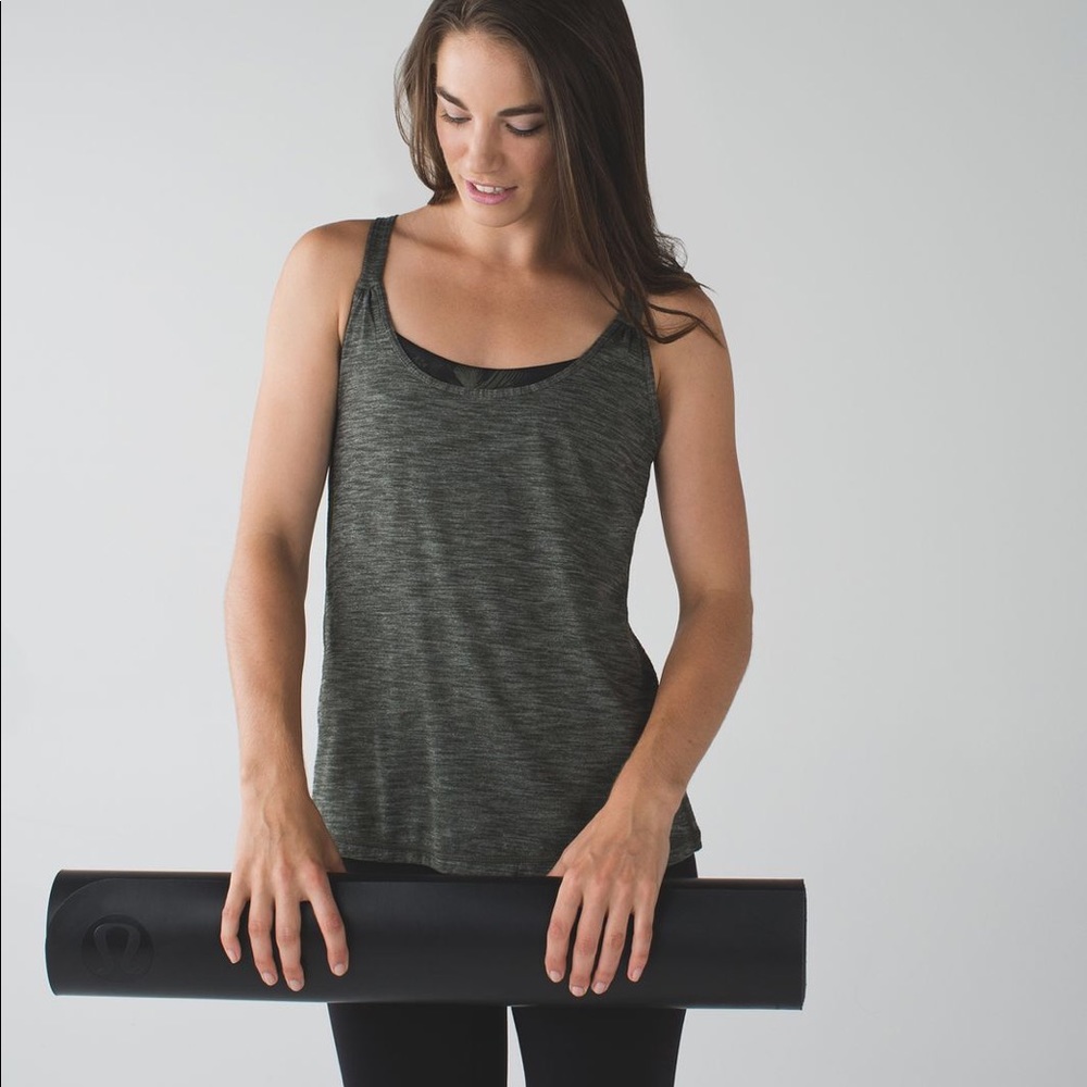 Lululemon Sun Salutation Tank top— fatigue green